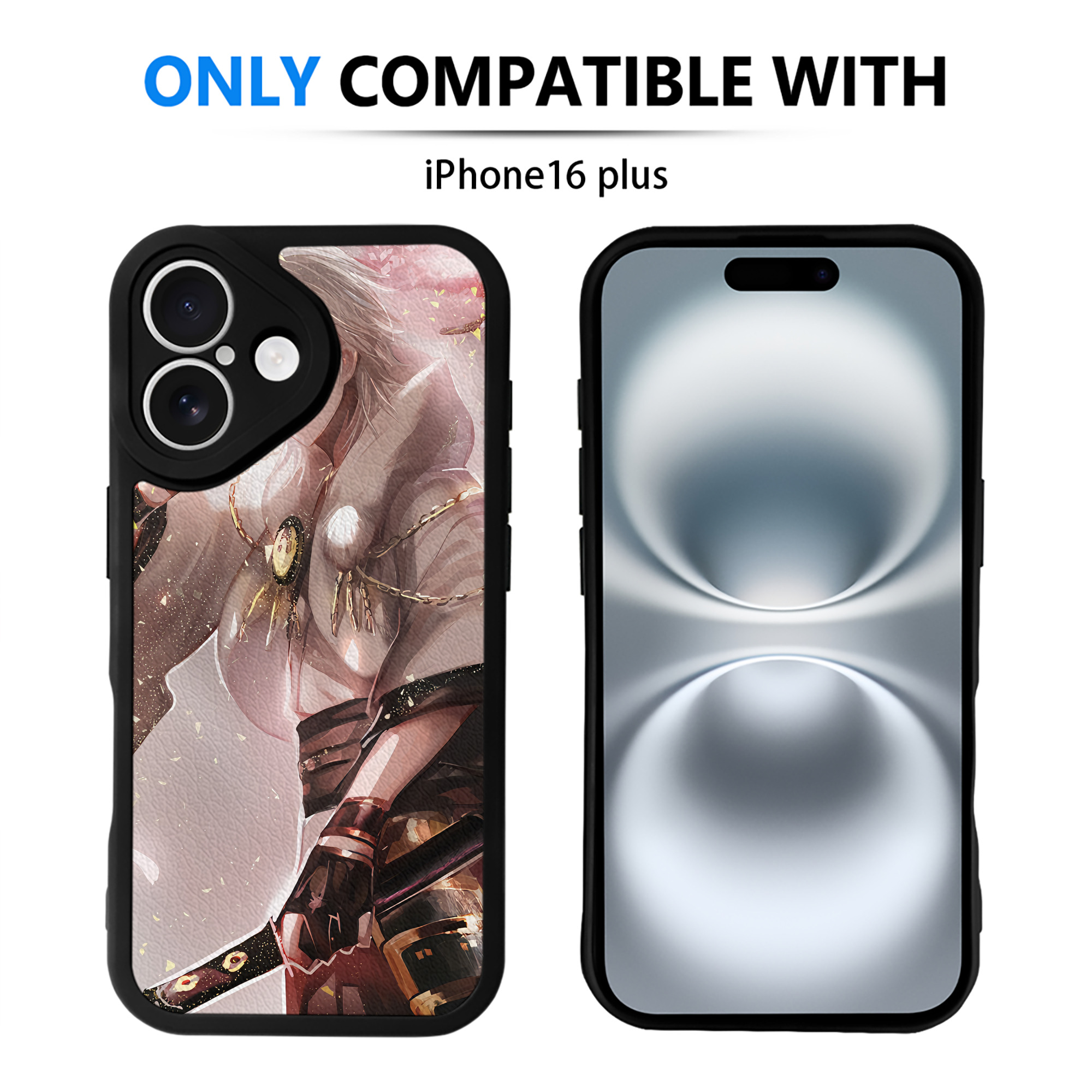 （画像用） 刀剣乱舞 Touken Ranbu 【iPhone 16シリーズ対応】シリコンスマホケース（レザー調） 材質：シリコン